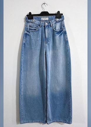 Джинси-баггі pull and bear denim jeans
