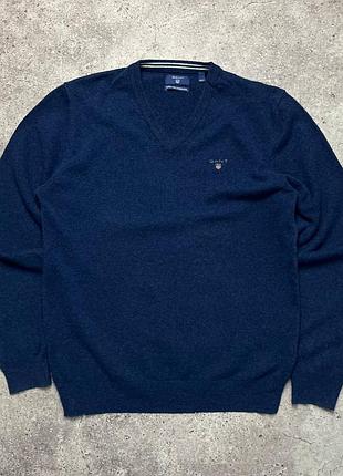 Вовняний светр джемпер gant super fine lambswool