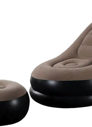 Надувное кресло с пуфом-подставкой для ног air sofa art 9233 (10)