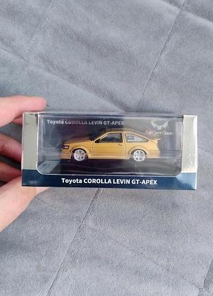 Колекційна машинка toyota corolla levin gt-apex (diecast team)