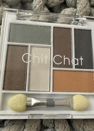 Палетка тіней chit chat, 6 відтінків 4