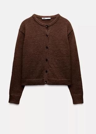 Кардиган жіночий zara коричневий