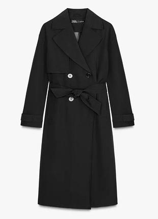 Жіночий тренч zara чорний