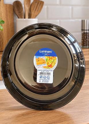Блюдо luminarc couscous tajine 21 см тарілка з бортами стильна глибока friends time black 210 мм p6361 чорна люмінарк кускус з бортами нова акція 🔥