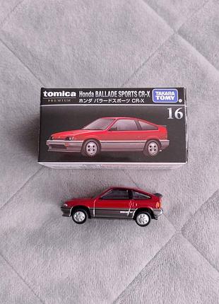 Колекційна машинка tomica premium №16 honda ballade sports cr-x (takara tomy)