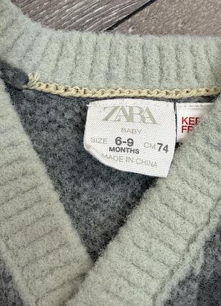 Тепла кофта zara для малюка 3