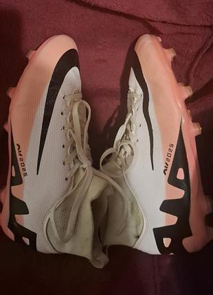Бутси футбольні nike і з персиковим, довжина устілки 26.5 см