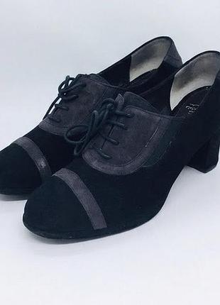 Made in italy шкіряні жіночі ботильйони musella чорні замшеві, р. 37