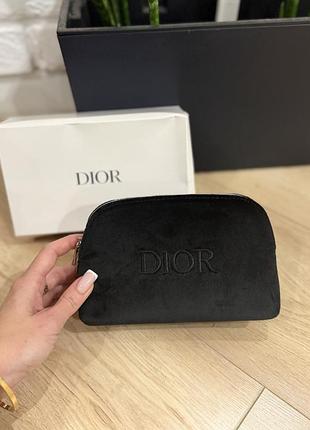 Косметичка dior beauty велюрова