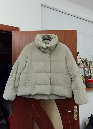 Укороченный пуховик оверсайз esprit (размер l/xl) - состояние идеальнее!