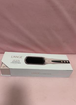Електричний гребінець-випрямляч l'ange le vite hairbrush straightener (blush)