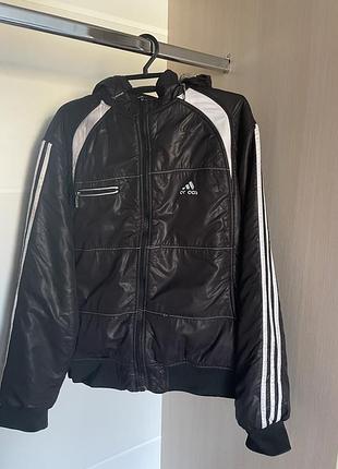 Вінтажна чоловіча куртка adidas xl оригінал на хутрі