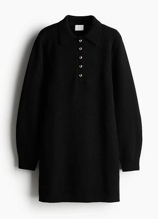 Жіноча коротка сукня h&m чорна тепла