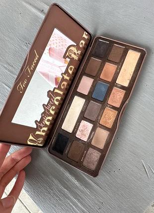 Палетка тіней too faced semi-sweet chocolate bar (оригінал)