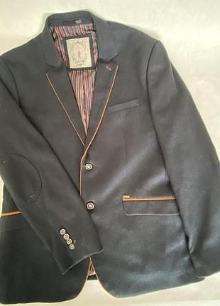 Чоловічий піджак house of cavani темно-синій xl