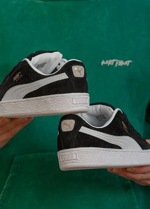 Puma suede xl black white premium 6