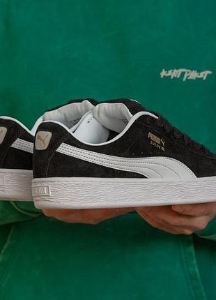 Puma suede xl black white premium 3