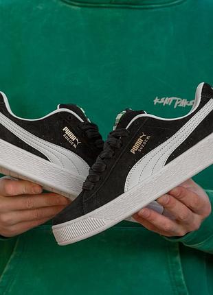 Puma suede xl black white premium 4