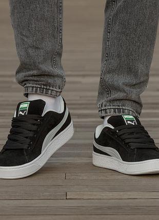 Puma suede xl black white premium 10