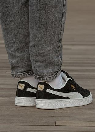Puma suede xl black white premium 9