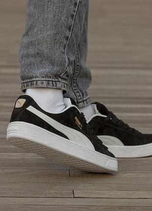 Puma suede xl black white premium 8