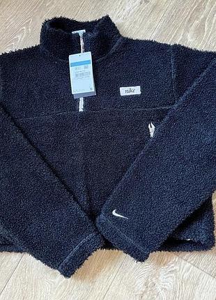 Кофта жіноча nike флісова чорна 3