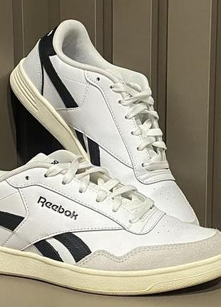 Кросівки чоловічі reebok royal techque білі з чорним
