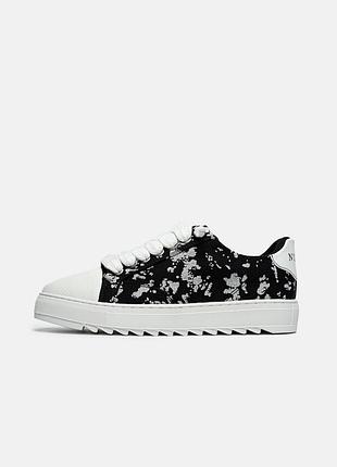 Трендові кеди numeris atelier pigment black white 📦 | 36–40