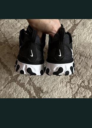 Кросівки nike react element 55 чорно-білі 2