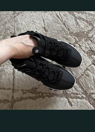 Кросівки nike react element 55 чорно-білі 3