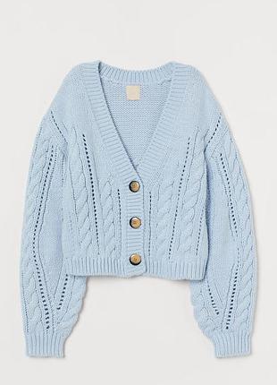 Кофта (кардиган) коротка в'язана h&m