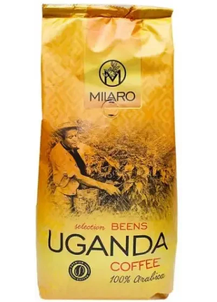 Кофе в зернах milaro uganda 100% арабика 1 кг, испания