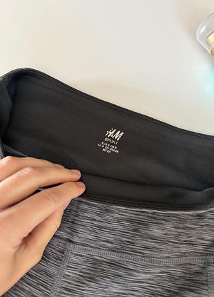 Сірі спортивні лосини h&m 6