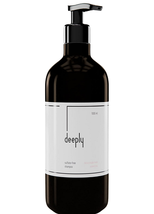 Безсульфатний шампунь deeply sulfate-free shampoo для сухого волосся з протеїнами, амінокислотами й пантенолом 1000 мл