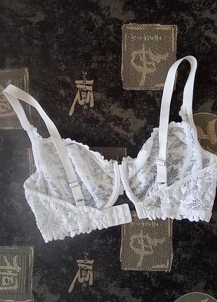 Бюстгальтер кружевной белый next р.36/dd 80/е 8