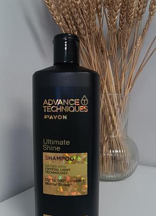 Шампунь avon advance techniques ultimate shine для блиску волосся