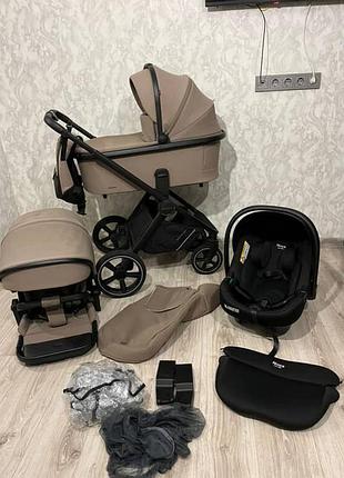 Дитяча коляска carello ultimo 3 в 1 у стильному бежевому кольорі 🤎