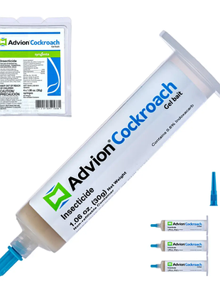 Гель advion cockroach gel от тараканов, шприц-тюбик 30 грамм + штовхач