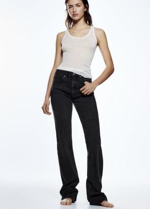 Джинси zara bootcut jeans джинсы трубы скини клеш zara washed denim mia jeans zara