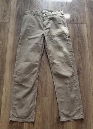Брюки жіночі carhartt wip pierce pant straight бежеві w27