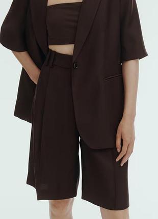 Шорти бермуди шоколадні h&m 7