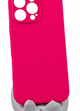Чехол silicone case box для apple iphone 16 pro max бампер soft touch с микрофиброй розовый (без лого)