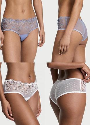 Набір нових мереживних трусиків cheeky plus size victoria’s secret dreams angel uk 12 l 40🔥🔥🔥