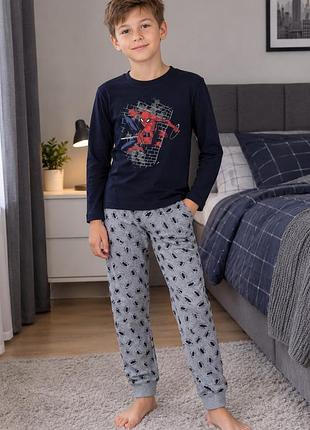 Бавовняна піжама на хлопчика spider man 134/140