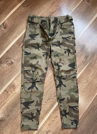 Штани камуфляжні жіночі bershka джинси камуфляж