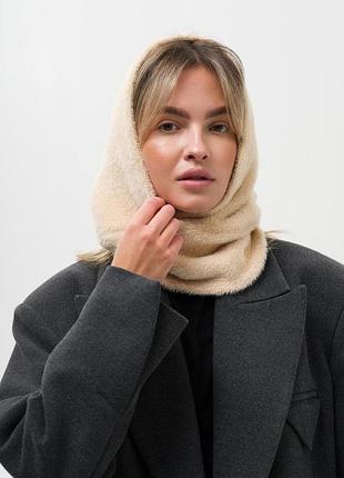 Жіночий шерстяний капор without meteora beige