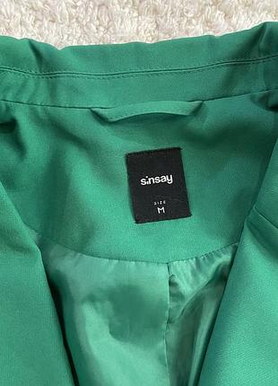 Зелений піджак sinsay 2