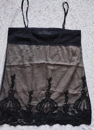 Блузка без рукавов коттон/полиамид р.46-48 zara