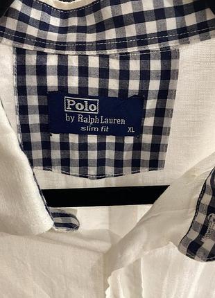 Чоловіча сорочка polo by ralph lauren slim fit у клітинку xl