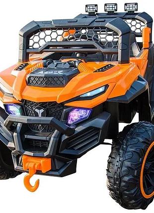 Акамуляторний дитячий електромобіль volso vs8888o4, 4 мотори по 25w, акумулятор 12v 7ah з дистанційним керуванням та mp3